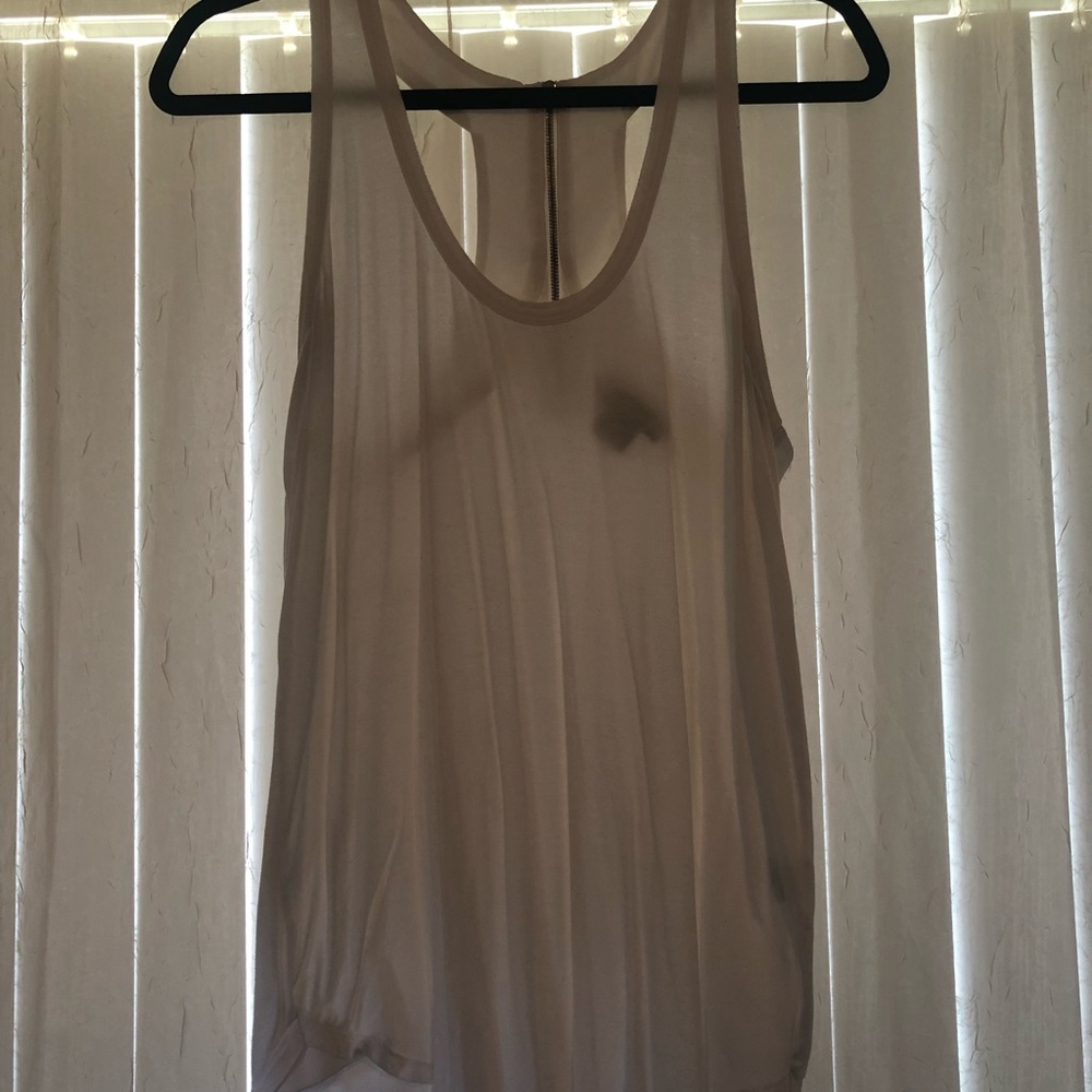 Medium white tank top